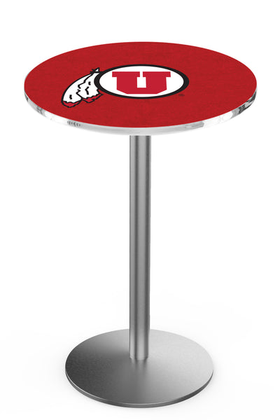 L214 Stainless Utah Utes Pub Table