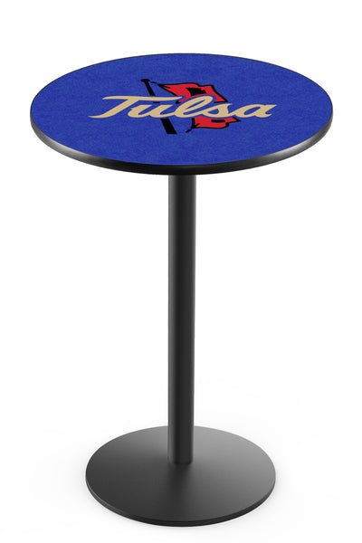 L214 Black Wrinkle University of Tulsa Golden Hurricanes Pub Table