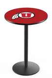 L214 Black Wrinkle Utah Utes Pub Table