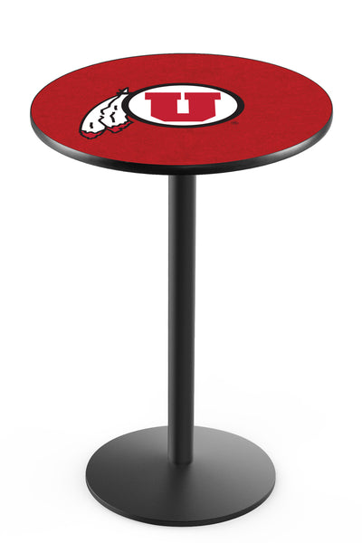 L214 Black Wrinkle Utah Utes Pub Table