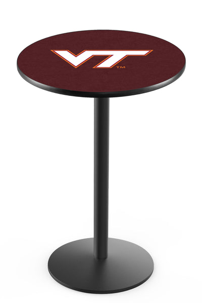 L214 Black Wrinkle Virginia Tech Hookies Pub Table