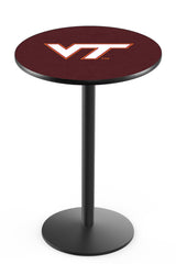 L214 Black Wrinkle Virginia Tech Hookies Pub Table