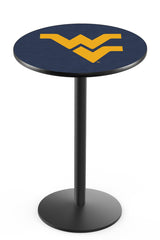 L214 Black Wrinkle West Virginia Mountaineers Pub Table
