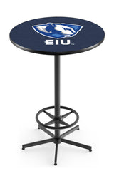 L216 Black Wrinkle Eastern Illinois Panthers Pub Table