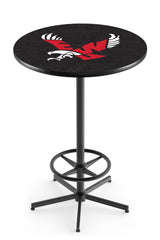L216 Black Wrinkle Eastern Washington Eagles Pub Table