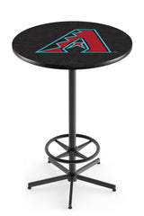 L216 Black Wrinkle Arizona Diamondbacks Major League Baseball Pub Table