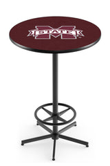 L216 Black Wrinkle Mississippi State University Pub Table