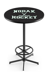 L216 Black Wrinkle North Dakota Nodak Hockey Pub Table