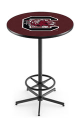L216 Black Wrinkle South Carolina Gamecocks Pub Table