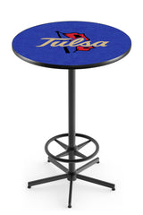 L216 Black Wrinkle University of Tulsa Golden Hurricanes Pub Table