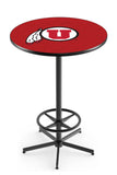 L216 Black Wrinkle Utah Utes Pub Table
