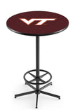 L216 Black Wrinkle Virginia Tech Hookies Pub Table