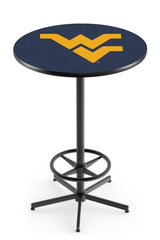 L216 Black Wrinkle West Virginia Mountaineers Pub Table