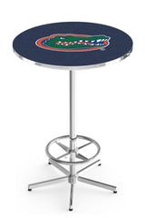 L216 Chrome University of Florida Gators Pub Table