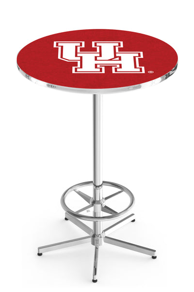 L216 Chrome University of Houston Cougars Pub Table