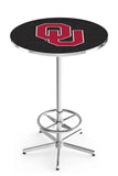 L216 Chrome Oklahoma Sooners Pub Table