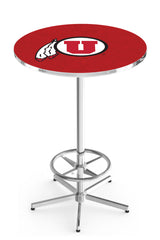L216 Chrome Utah Utes Pub Table