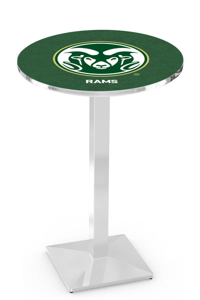 L217 Chrome Colorado State Rams Pub Table