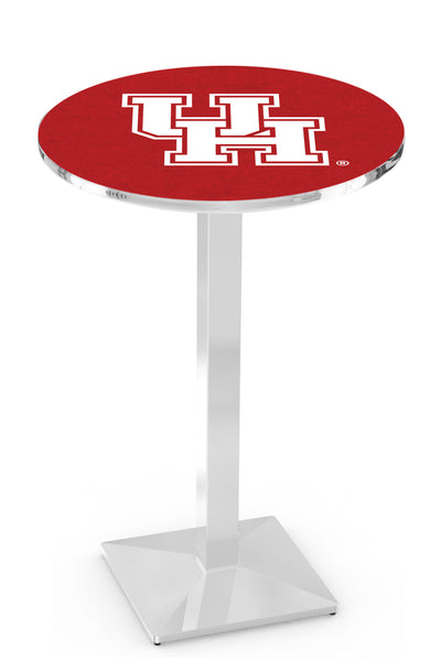L217 Chrome University of Houston Cougars Pub Table