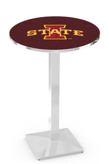 L217 Chrome Iowa State Cyclones Pub Table