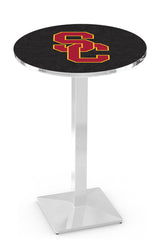 L217 Chrome University of Southern California Trojans USC Pub Table