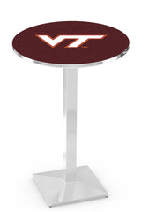 L217 Chrome Virginia Tech Hookies Pub Table