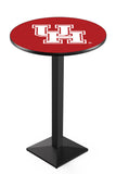 L217 Black Wrinkle University of Houston Cougars Pub Table