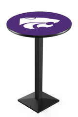 L217 Black Wrinkle Kansas Wildcats Pub Table