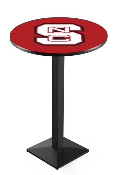 L217 Black Wrinkle NC State Wolfpack Pub Table