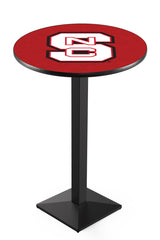 L217 Black Wrinkle NC State Wolfpack Pub Table