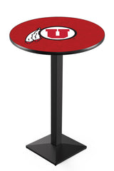 Black Wrinkle Utah Utes Pub Table