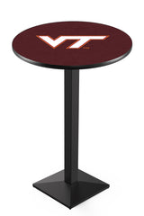 Black Wrinkle Virginia Tech Hookies Pub Table