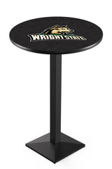 L217 Black Wrinkle Wright State Raiders Pub Table
