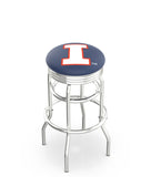 University of Illinois L7C3C Bar Stool | University of Illinois L7C3C Counter Stool