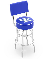 Kentucky Wildcats with UK Script L7C4 Retro Bar Stool | NCAA Kentucky Wildcats Retro Bar Stool