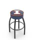 University of Illinois L8B1 Backless Bar Stool | University of Illinois Backless Counter Bar Stool