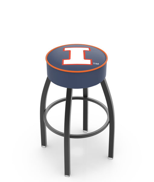 University of Illinois L8B1 Backless Bar Stool | University of Illinois Backless Counter Bar Stool
