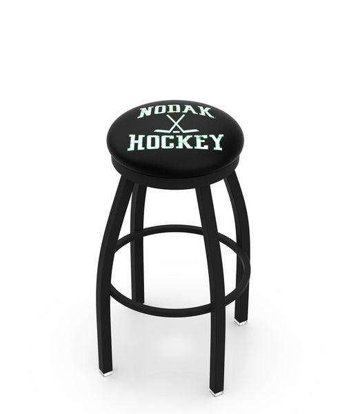 North Dakota Fighting Hawks Nodak Hockey L8B2B Backless Bar Stool | North Dakota Fighting Hawks Backless Counter Bar Stool