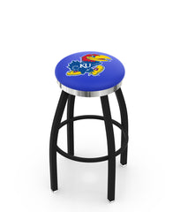 Kansas Jayhawks L8B2C Backless Bar Stool | Kansas Jayhawks Backless Counter Bar Stool