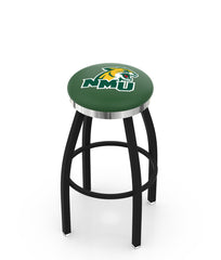 Northern Michigan University Wildcats L8B2C Backless Bar Stool | Northern Michigan University Wildcats Backless Counter Bar Stool