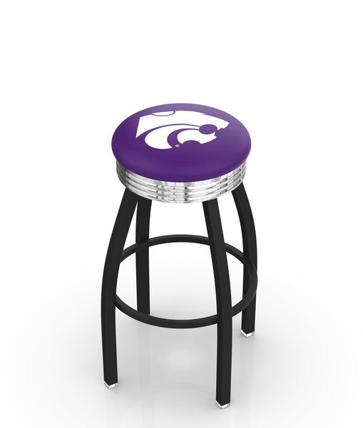 Kansas State University L8B3C Backless Bar Stool | Kansas State University Backless Counter Bar Stool