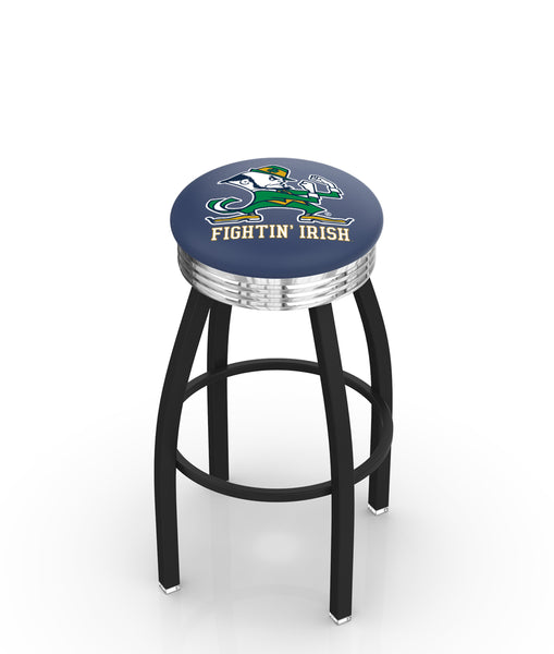 Notre Dame (Leprechaun) L8B3C Backless Bar Stool | Notre Dame (Leprechaun) Backless Counter Bar Stool