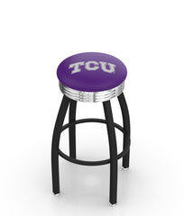 Texas Christian University L8B3C Backless Bar Stool | Texas Christian University Backless Counter Bar Stool