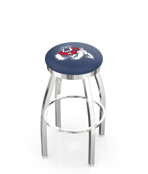 Fresno State University L8C2C Backless Bar Stool | Fresno State University Backless Counter Bar Stool