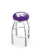 Kansas State University L8C2C Backless Bar Stool | Kansas State University Backless Counter Bar Stool