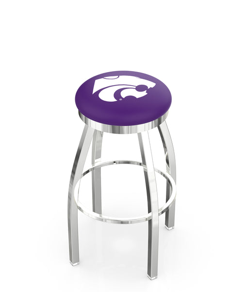 Kansas State University L8C2C Backless Bar Stool | Kansas State University Backless Counter Bar Stool