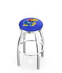 University of Kansas L8C2C Backless Bar Stool | University of Kansas Backless Counter Bar Stool