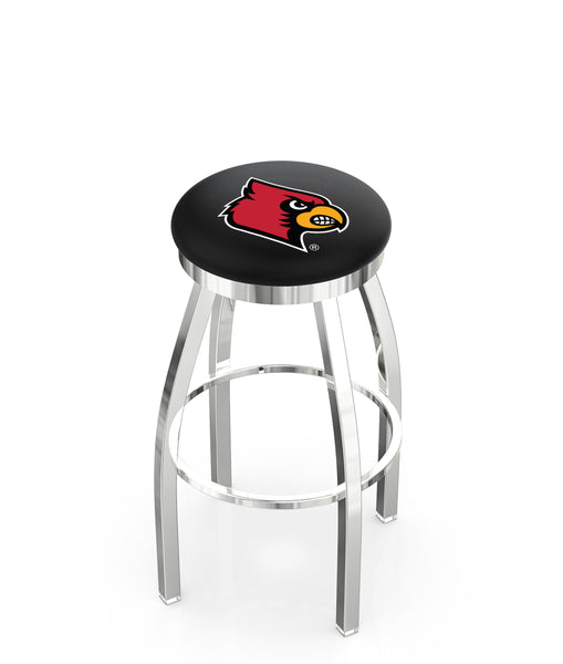 University of Louisville L8C2C Backless Bar Stool | University of Louisville Backless Counter Bar Stool