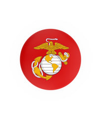 Traditional Red and Yellow United States Marine Corps L8C2C Backless Bar Stool | United States Marine Corps Backless Counter Bar Stool