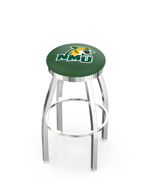 Northern Michigan University L8C2C Backless Bar Stool | Northern Michigan University Backless Counter Bar Stool
